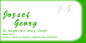 jozsef georg business card