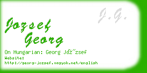 jozsef georg business card